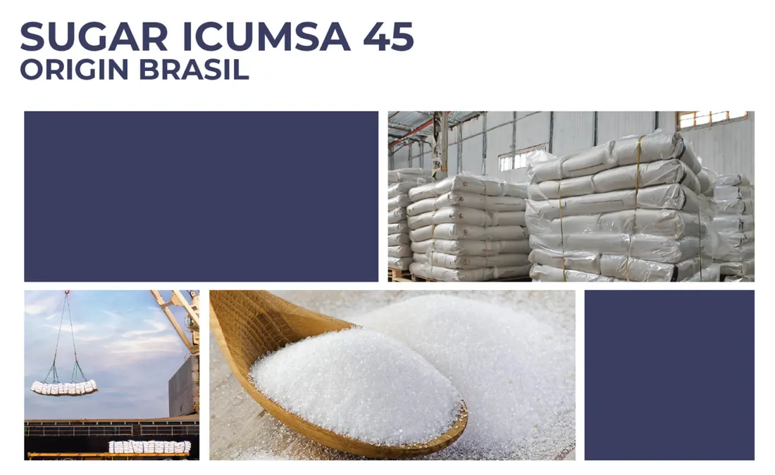 Icumsa 45 White Sugar