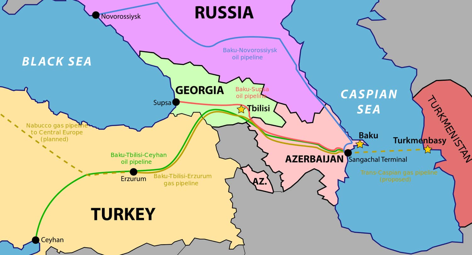 The Baku–Tbilisi–Ceyhan pipeline. Photo credit: Wikimedia Commons / Thomas Blomberg